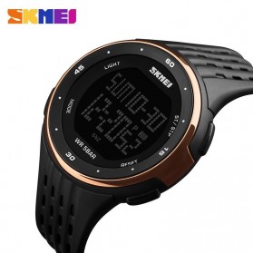 SKMEI Jam Tangan Digital Pria - DG1219 - Black/Rose - 3
