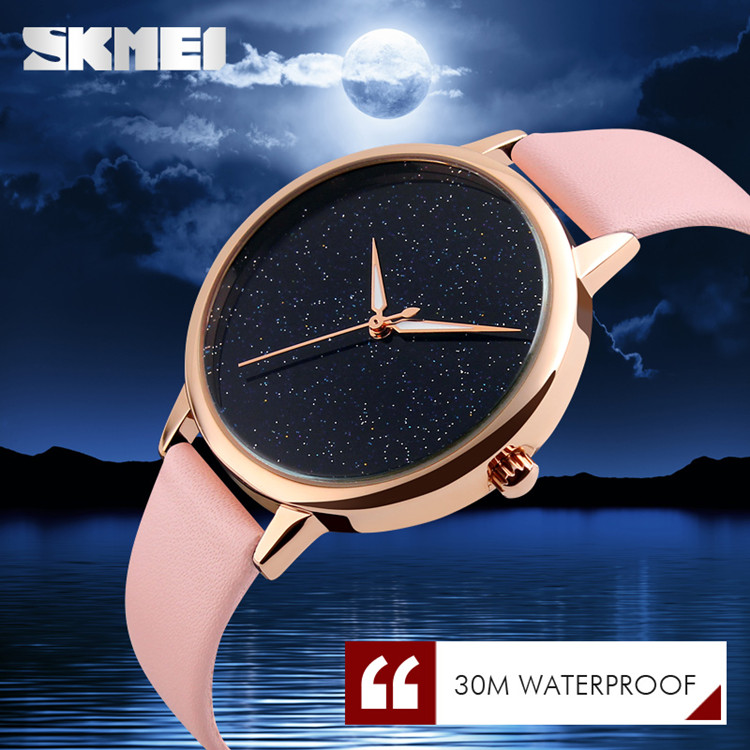 SKMEI Jam Tangan Analog Wanita - 9141CL - Black 