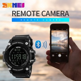 SKMEI Jam Tangan Olahraga Smartwatch Bluetooth - DG1227 BL - Black - 8