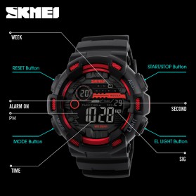SKMEI Jam Tangan Digital Pria - DG1243 - Black - 5