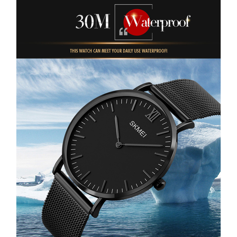 SKMEI Jam Tangan Pria Milanese Premium Stainless Steel 
