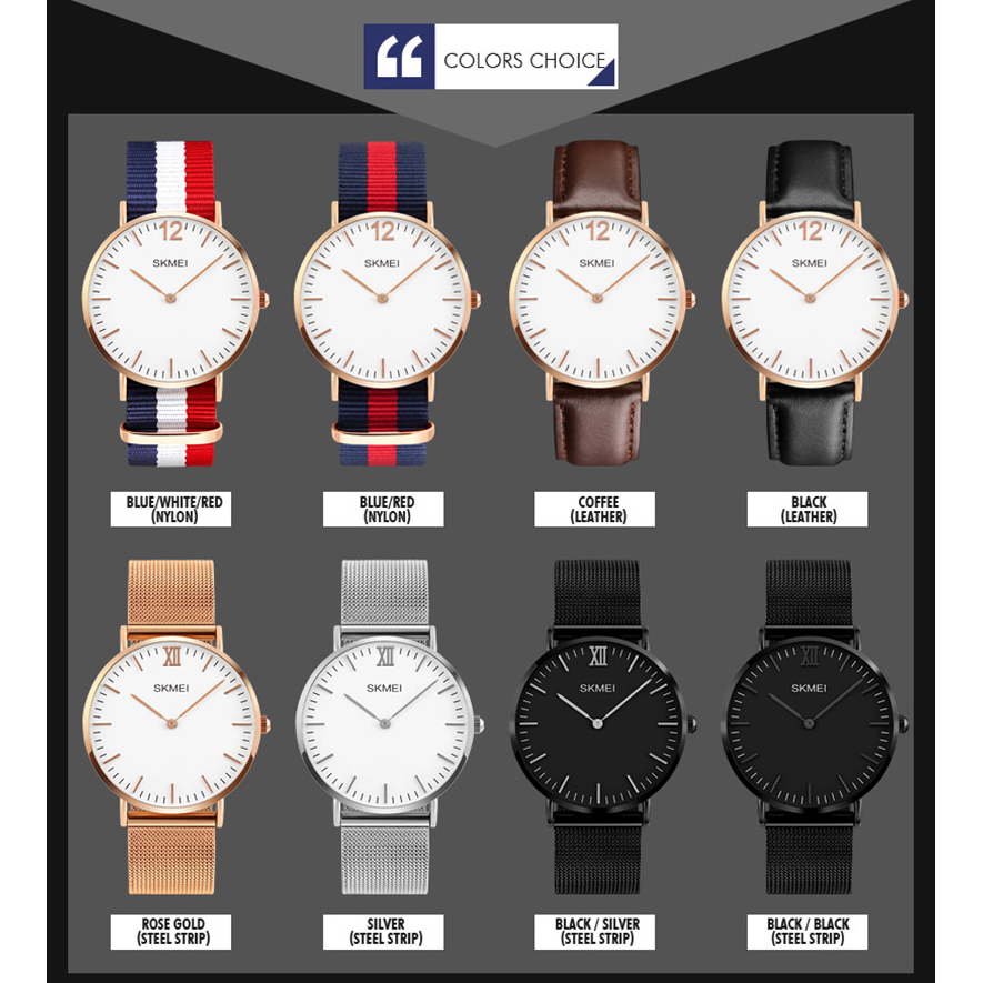 SKMEI Jam Tangan Pria Milanese Premium Stainless Steel 