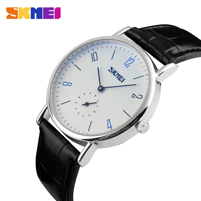 SKMEI Jam Tangan Analog Pria - 9120CL - White/Black 