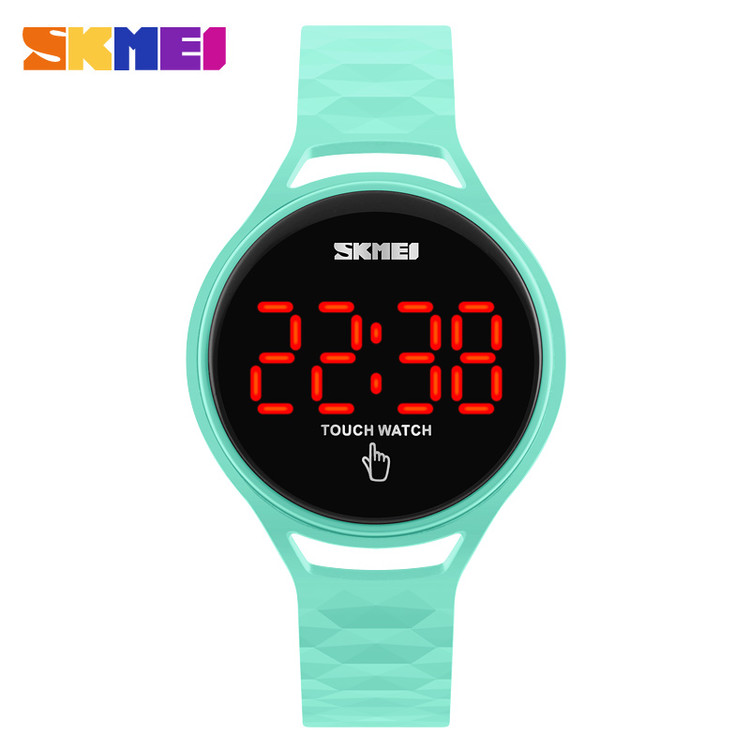 skmei jam tangan led touch wanita 1230a green skmei jam tangan led touch wanita 1230a green