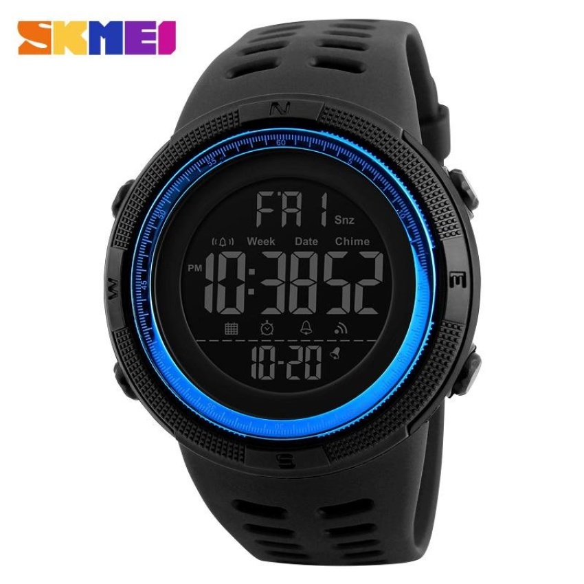SKMEI Jam Tangan Digital Pria - DG1251 - Black/Blue 