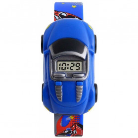 SKMEI Jam Tangan LED Anak - Anak Bentuk Mobil - DG1241 - Dark Blue - 1