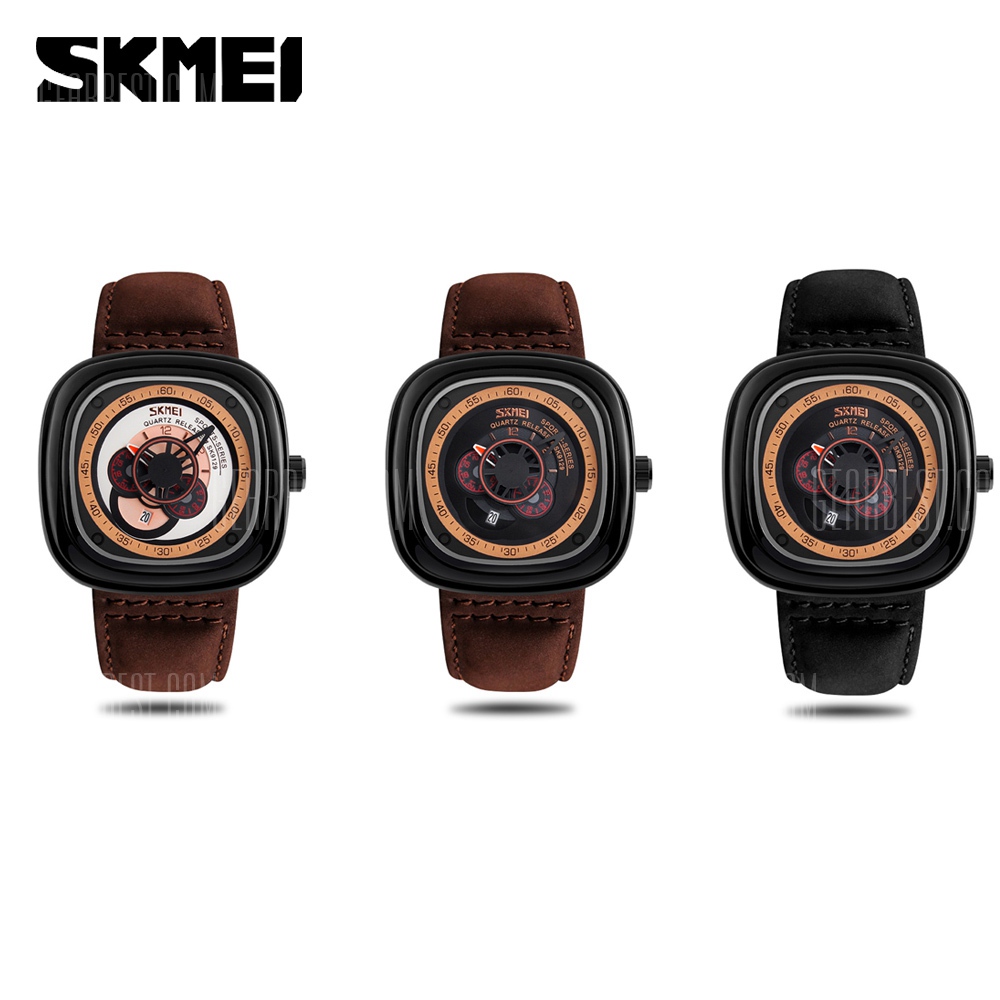 SKMEI Jam Tangan Analog Pria - 9129 - Black 