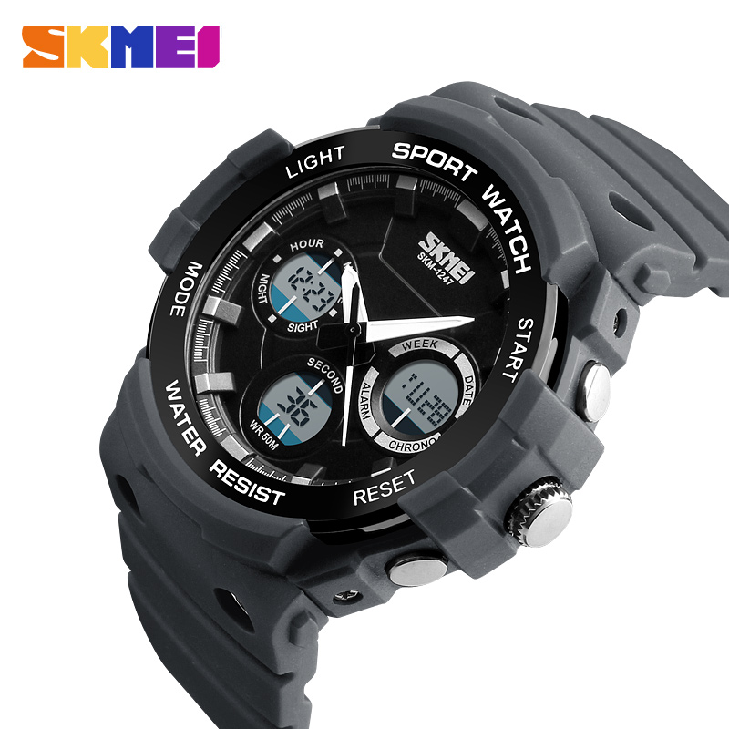 skmei jam tangan digital analog pria ad1247 gray skmei jam tangan digital analog pria ad1247 gray