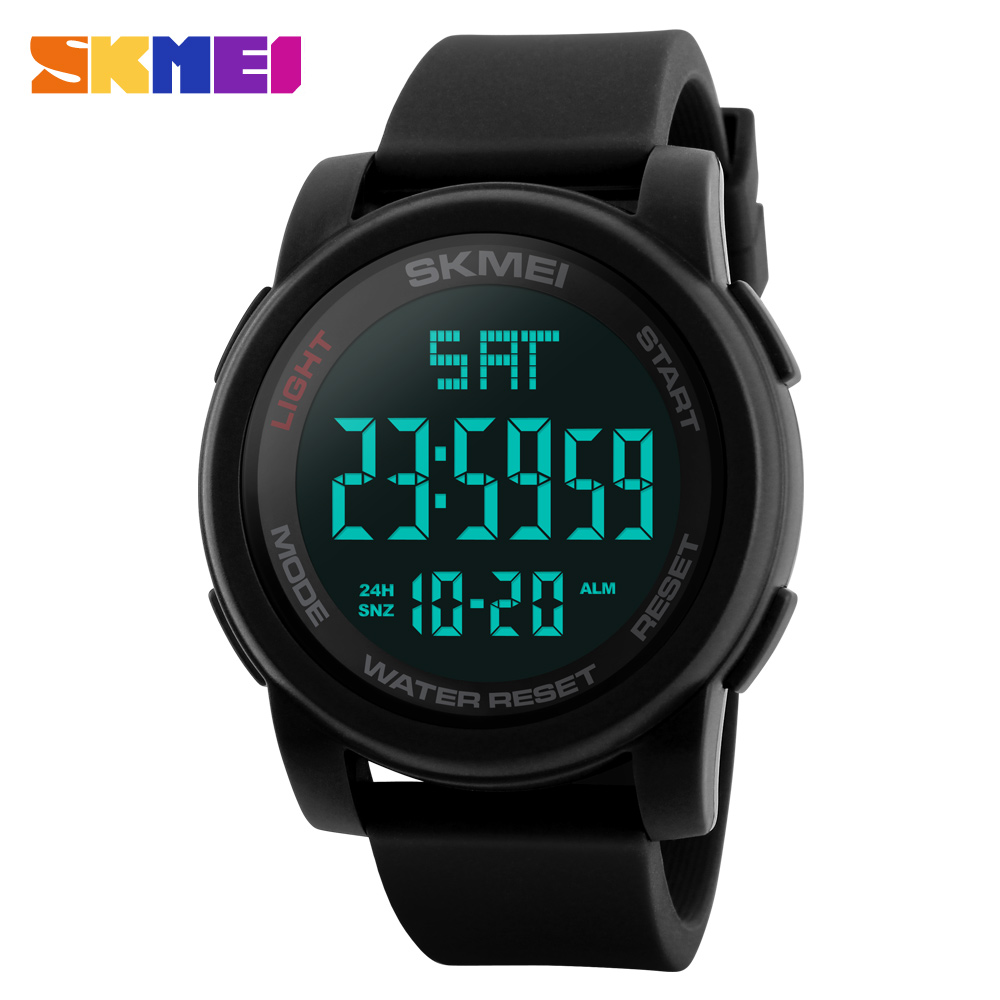 SKMEI Jam Tangan Digital Pria - DG1257 - Black 