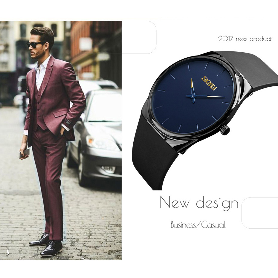 SKMEI Jam Tangan Analog Pria - 1601CL - Black 