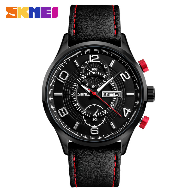 SKMEI Jam Tangan Analog Pria - 1603CL - Black 