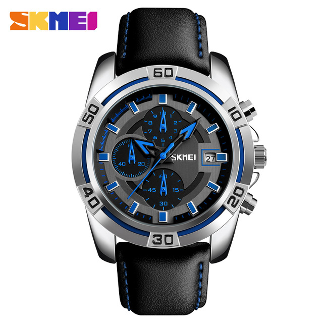 SKMEI Jam Tangan Analog Pria - 9156 - Blue 