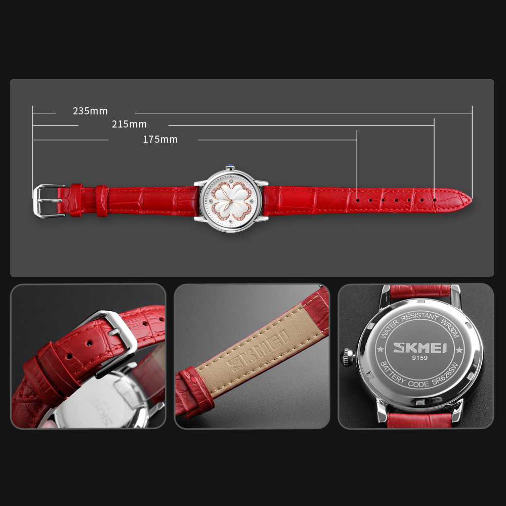 SKMEI Jam Tangan Analog Wanita - 9159 - Red - 7 ...