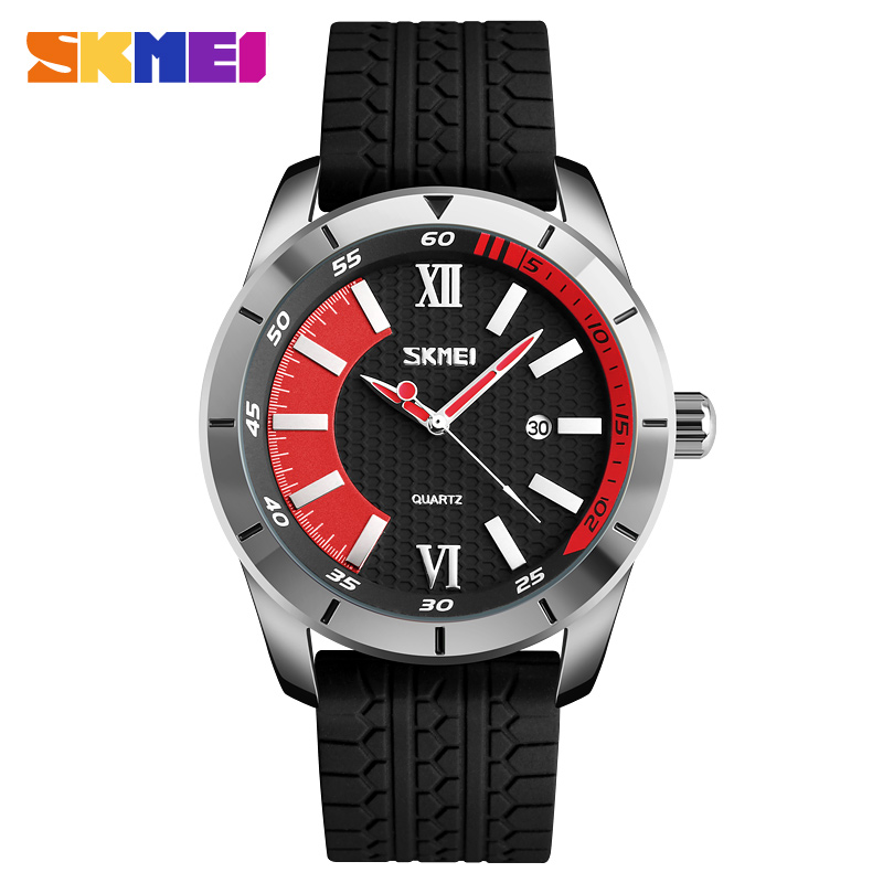SKMEI Jam Tangan Analog Kasual Pria - 9151 - Red 