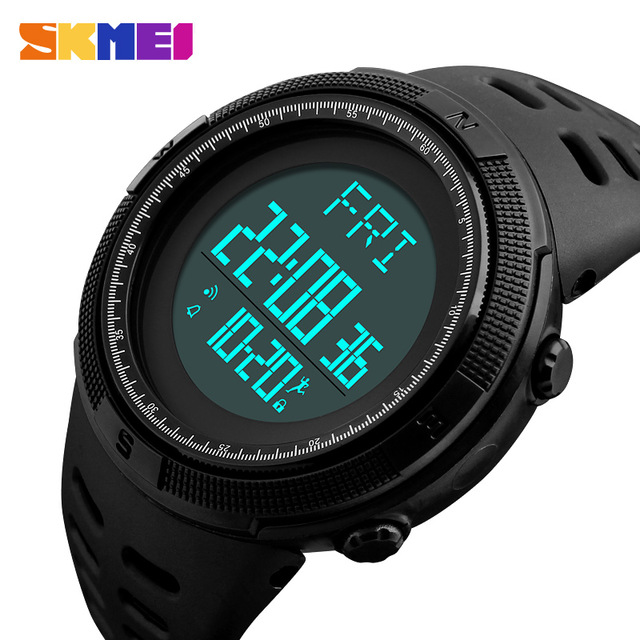 SKMEI Jam Tangan Digital Sporty Pria - 1295 - Black
