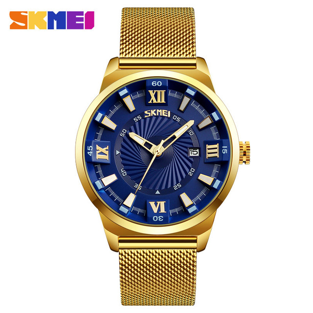 Gambar produk SKMEI Jam Tangan Analog Pria Stainless Steel - 9166
