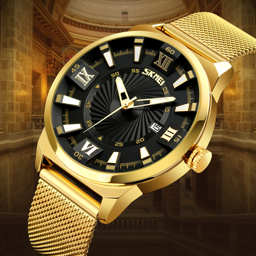 Gambar produk SKMEI Jam Tangan Analog Pria Stainless Steel - 9166