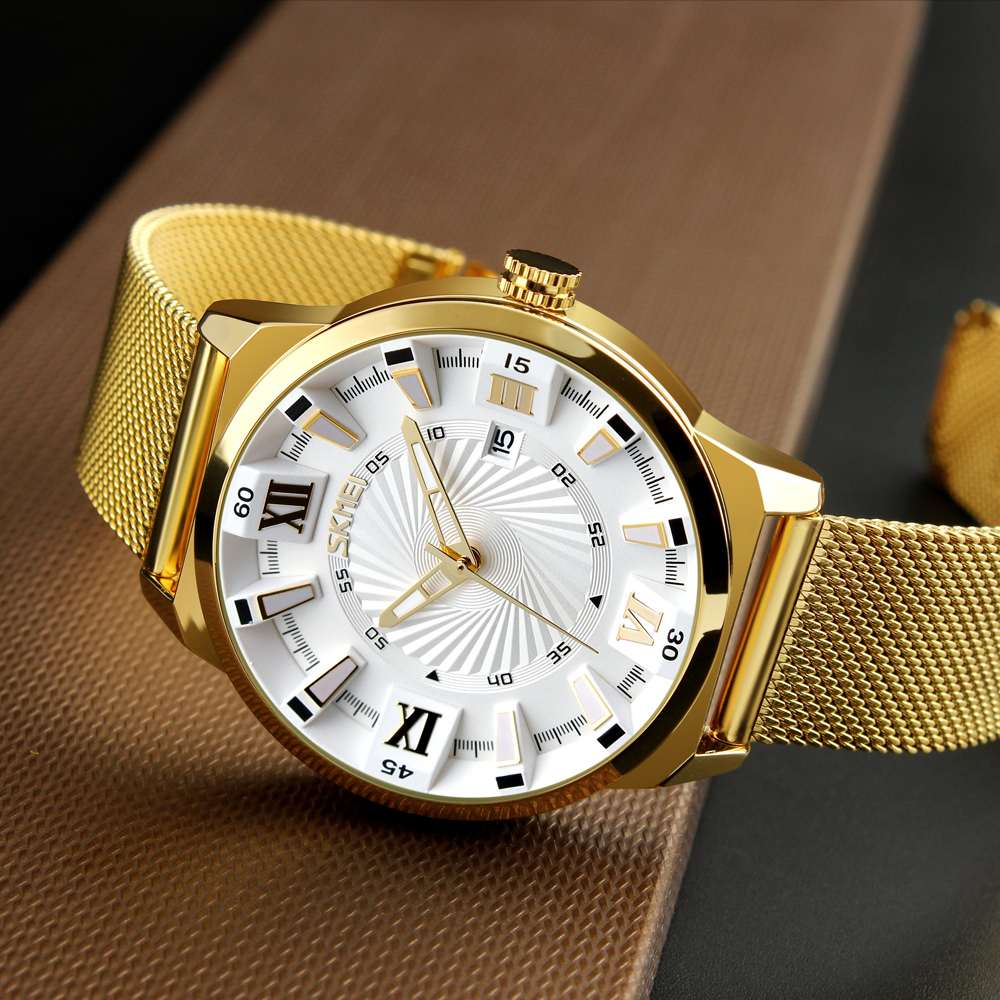 Gambar produk SKMEI Jam Tangan Analog Pria Stainless Steel - 9166