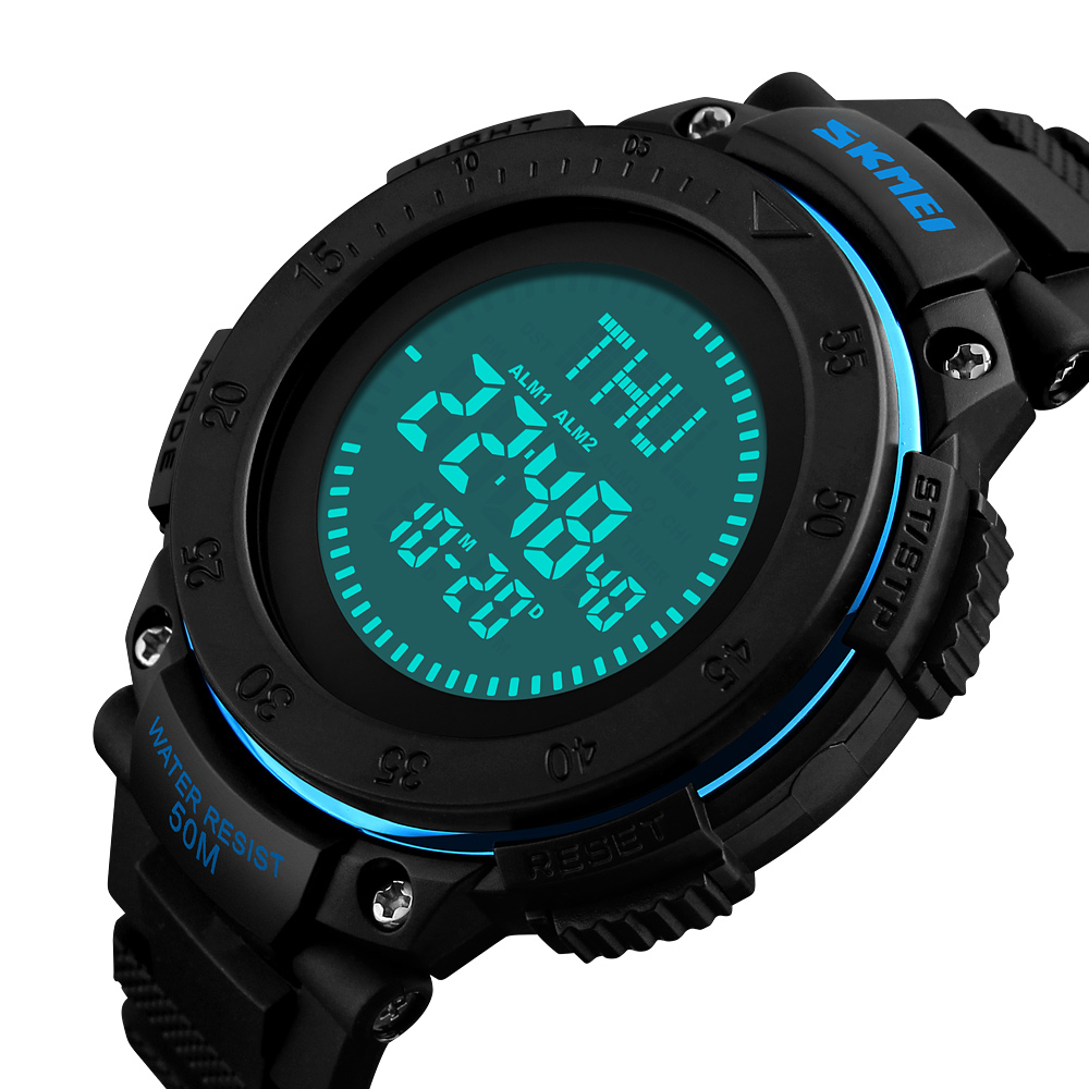 SKMEI Jam Tangan Digital Multifungsi Pria - 1236 - Black