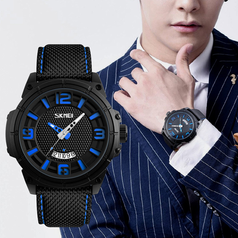 SKMEI Jam Tangan Analog Design Pria - 9170 - Black 