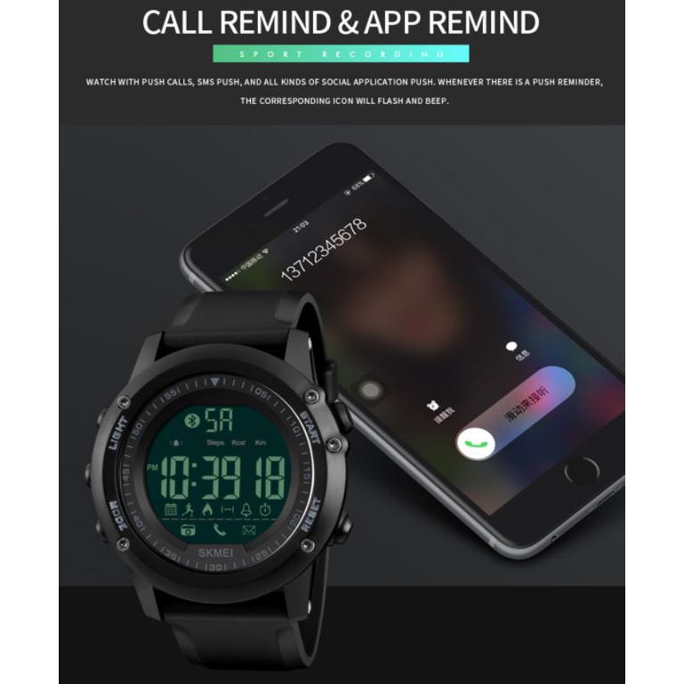 Gambar produk SKMEI Jam Tangan Olahraga Smartwatch Bluetooth - 1321