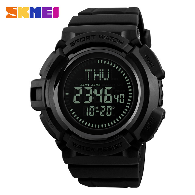 SKMEI Jam Tangan Kompas Digital Pria - 1300 - Black 