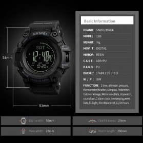 SKMEI Jam Tangan Digital Multifungsi Pria - 1358 - Blue - 6
