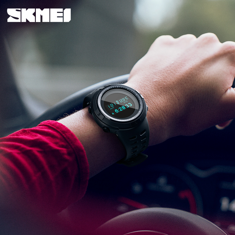 SKMEI Jam Tangan Digital Pria Kompas Pedometer Kalori 