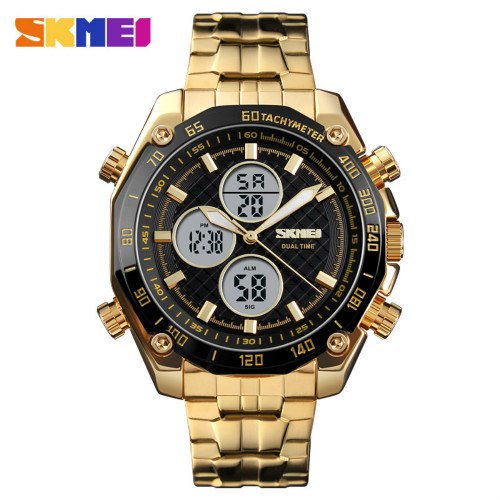 Jam hotsell skmei gold