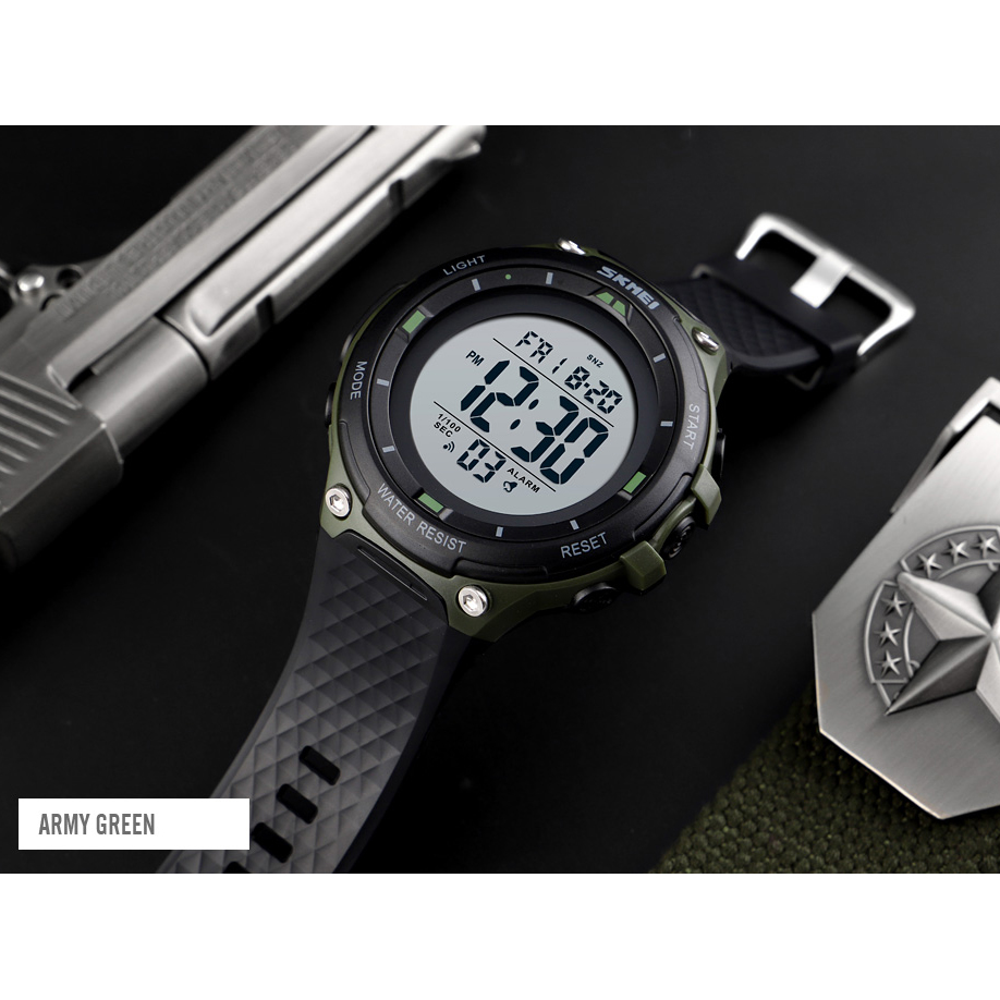 SKMEI Jam  Tangan  Digital  Sporty Pria  1441 Army Green 