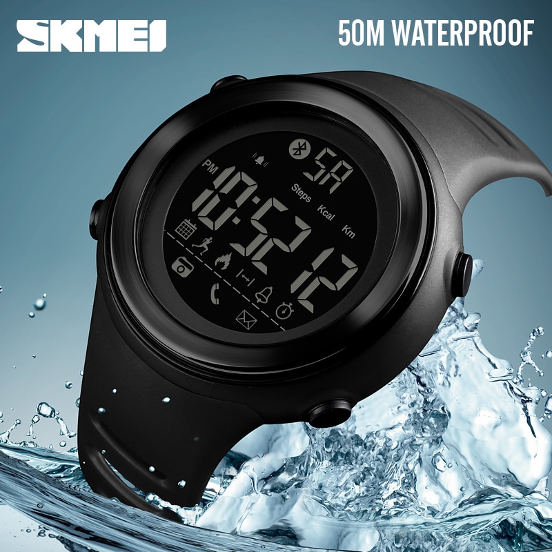 SKMEI Jam Tangan Olahraga Smartwatch Bluetooth - 1396 - Blue