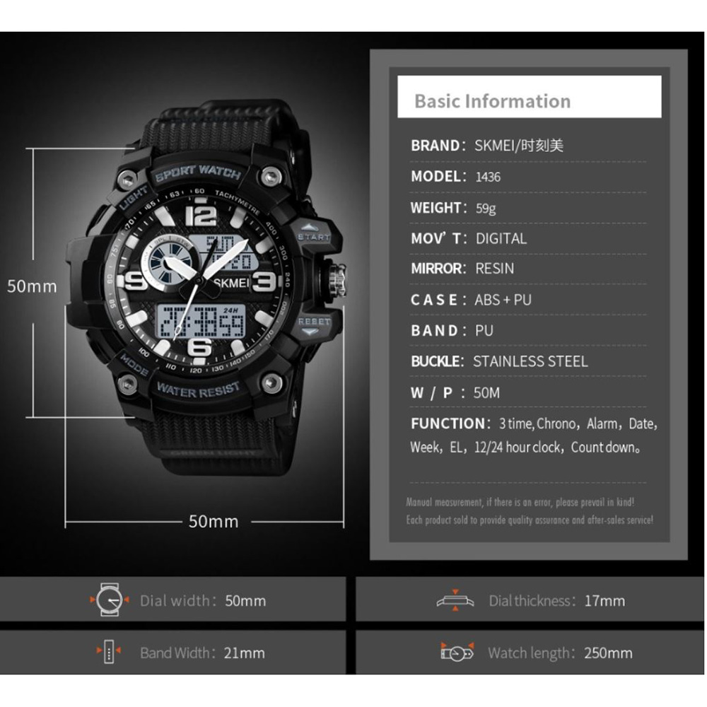 SKMEI Jam Tangan Digital Wanita Waterproof Fashion Sport