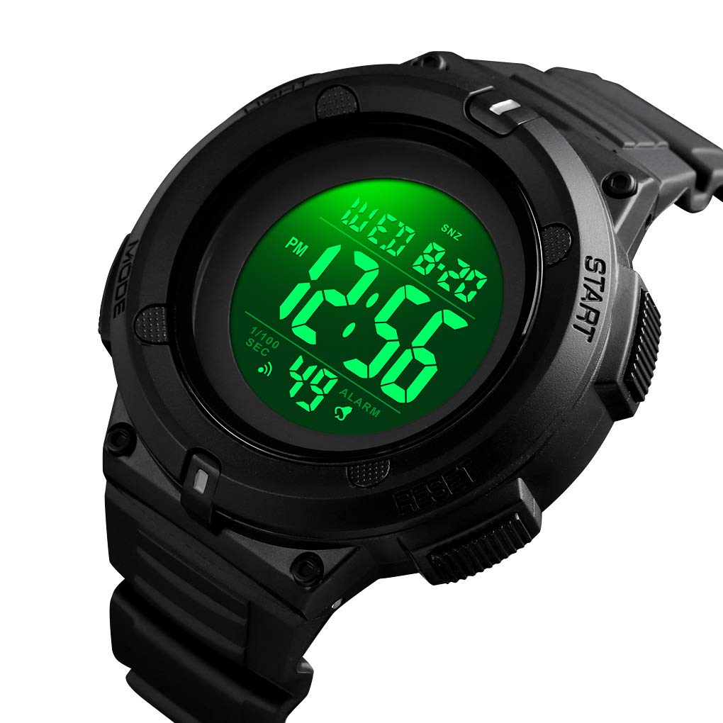 SKMEI Jam Tangan Digital Pria 1527 Black