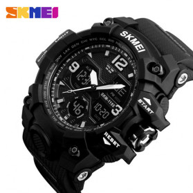 SKMEI Jam Tangan Analog Digital Pria - AD1155B - Black/Black