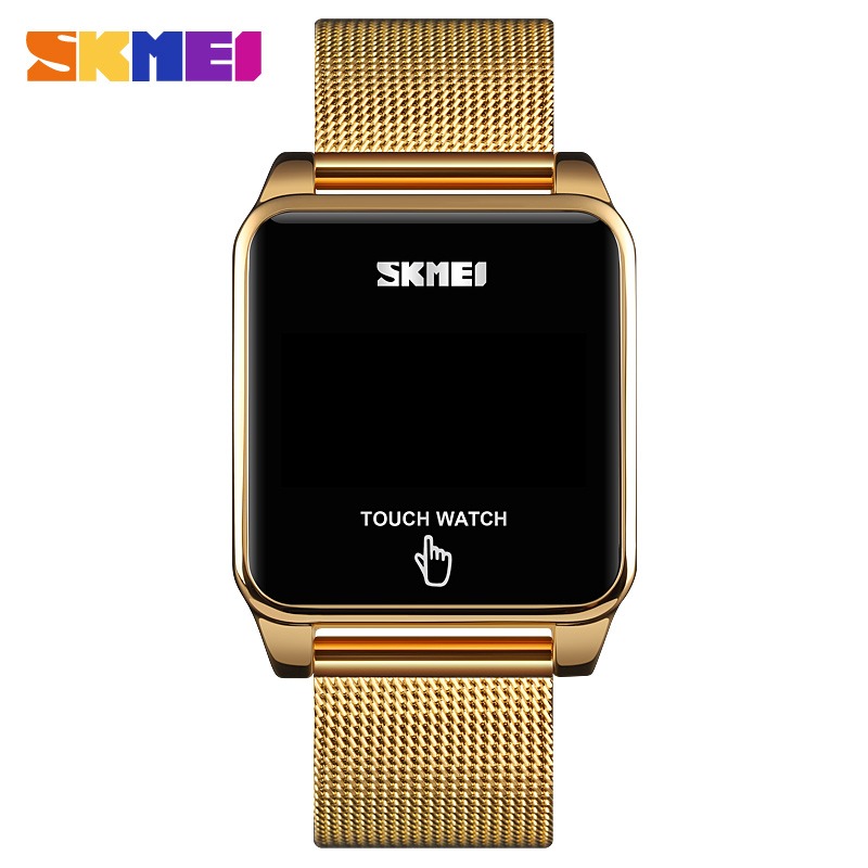 SKMEI Jam Tangan LED Digital Touch Pria - 1532 - Golden