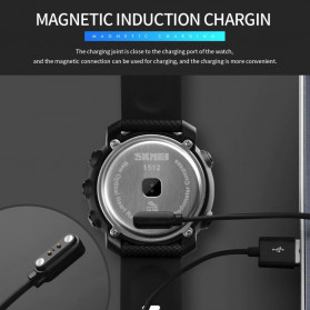 SKMEI Jam Tangan Smartwatch Pria Bluetooth Pedometer Compass Heartrate - 1512 - Black - 9