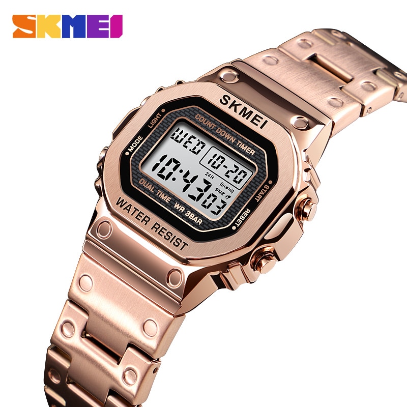 SKMEI Jam  Tangan  Digital  Wanita  1433 Black 