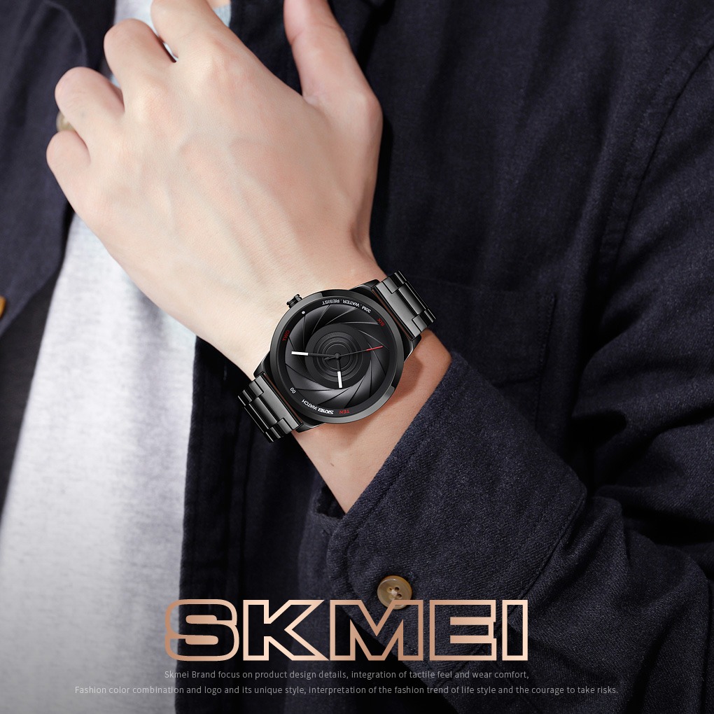 Gambar produk SKMEI Jam Tangan Analog Pria Strap Stainless Steel - 9210