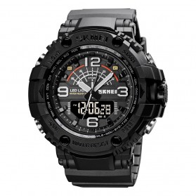 Jam Tangan Pria Keren Terbaru - SKMEI Jam Tangan Analog Digital Pria - 1617 - Black