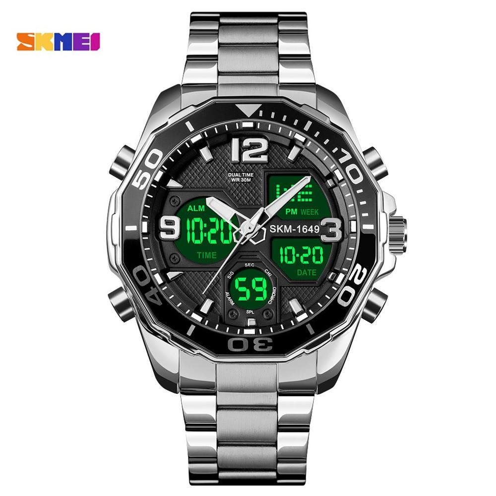 Gambar produk SKMEI Jam Tangan Analog Digital Pria Stainless Steel - 1649