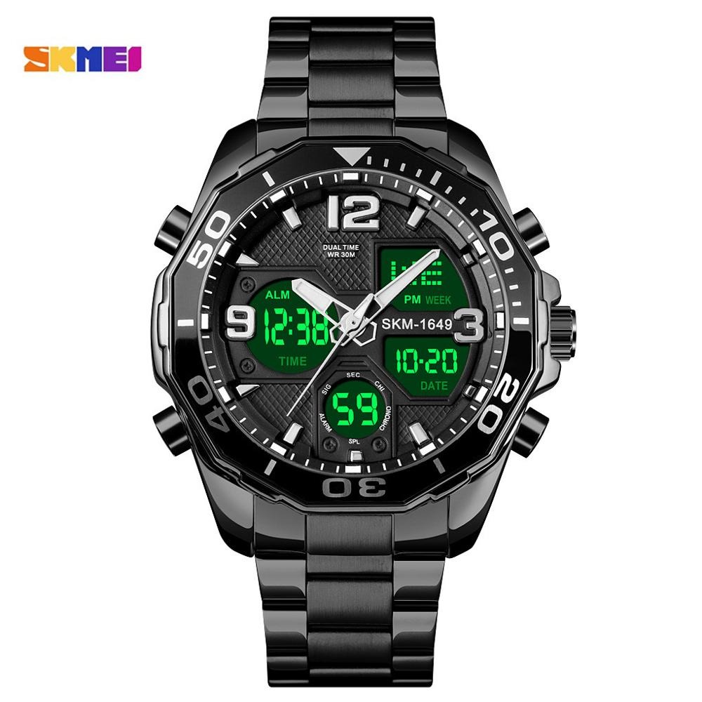 Gambar produk SKMEI Jam Tangan Analog Digital Pria Stainless Steel - 1649