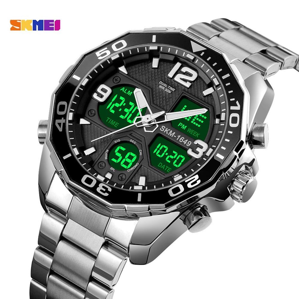 Gambar produk SKMEI Jam Tangan Analog Digital Pria Stainless Steel - 1649