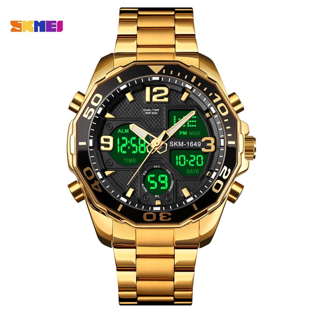 Gambar produk SKMEI Jam Tangan Analog Digital Pria Stainless Steel - 1649