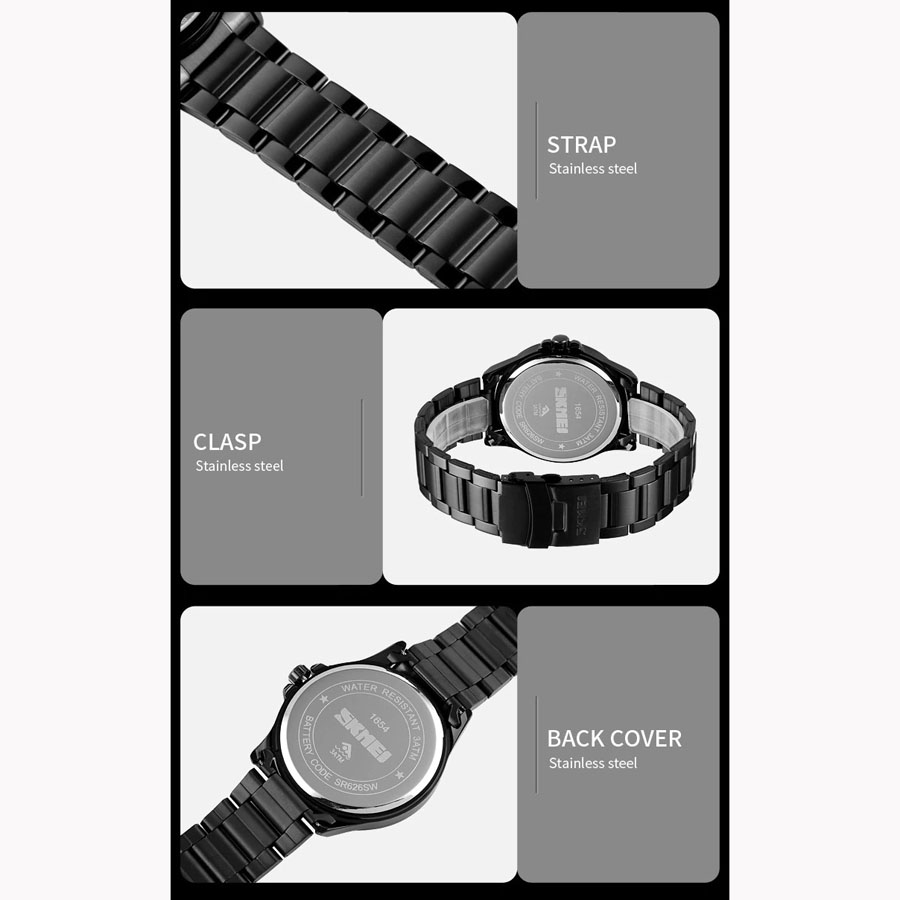Gambar produk SKMEI Jam Tangan Analog Pria Stainless Steel - 1654