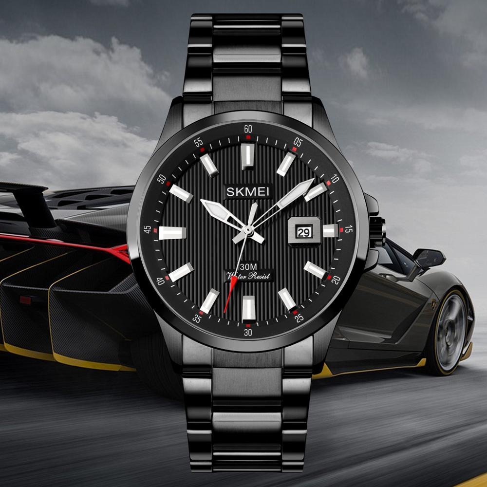 Gambar produk SKMEI Jam Tangan Analog Pria Stainless Steel - 1654