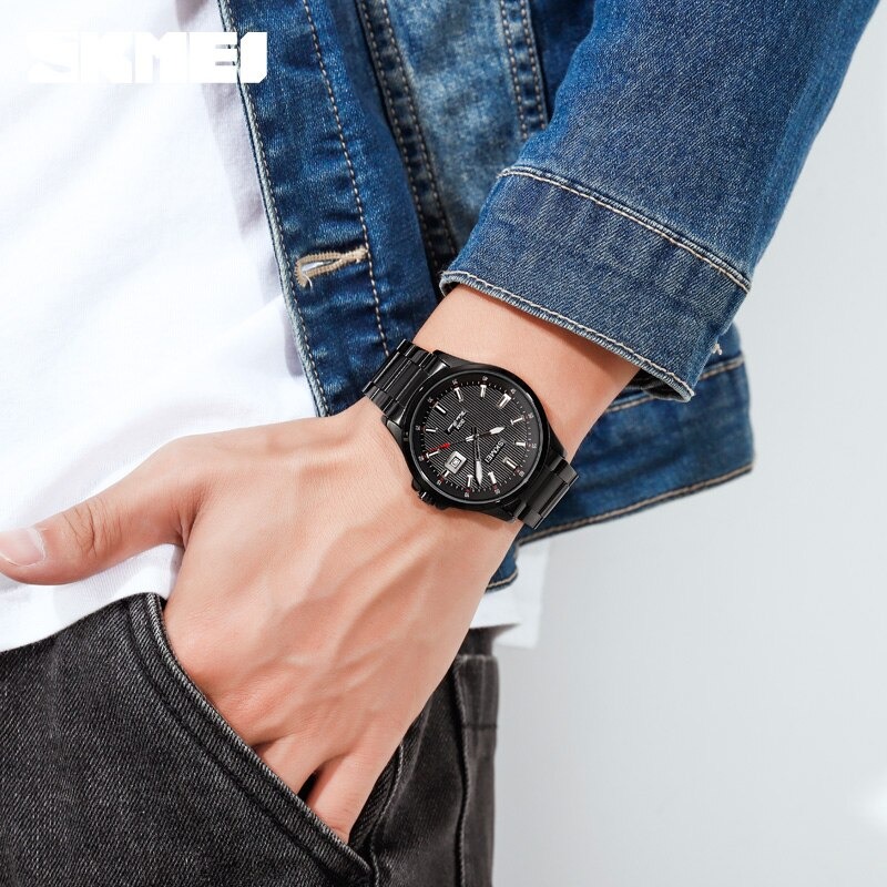 Gambar produk SKMEI Jam Tangan Analog Pria Stainless Steel - 1654