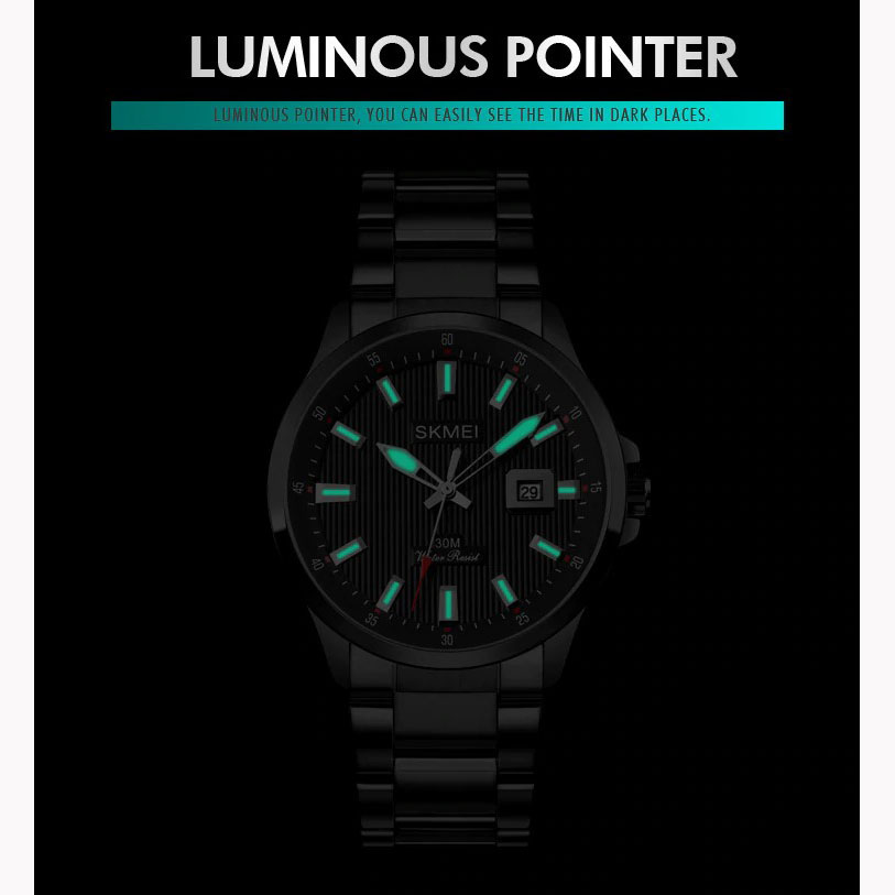 Gambar produk SKMEI Jam Tangan Analog Pria Stainless Steel - 1654