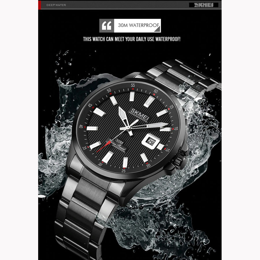 Gambar produk SKMEI Jam Tangan Analog Pria Stainless Steel - 1654