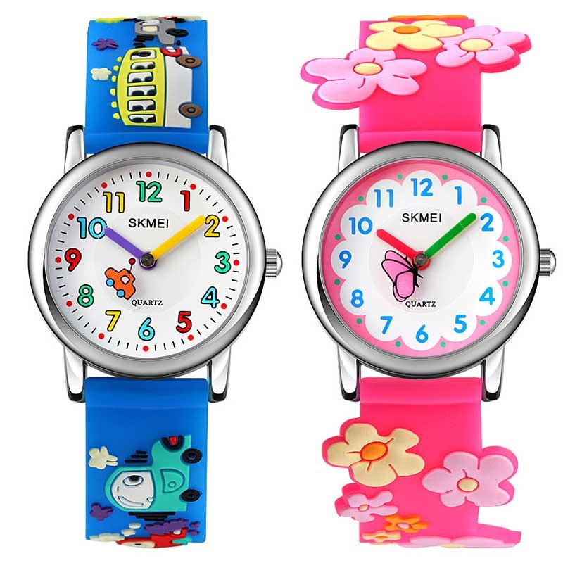 SKMEI Jam Tangan  Anak Creative Pointer 3D Cartoon  Strap 