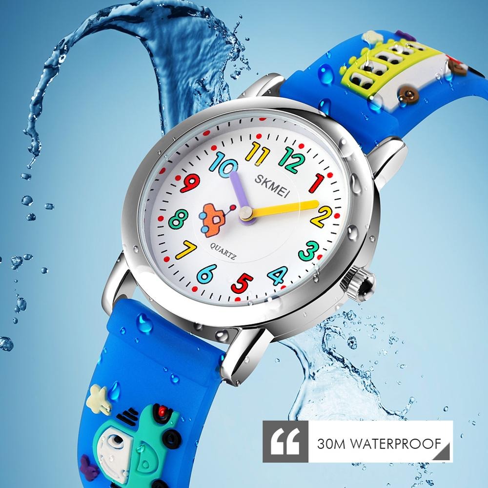 SKMEI Jam Tangan  Anak Creative Pointer 3D Cartoon  Strap 